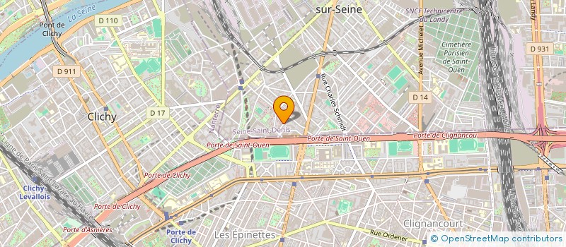 localisation de l'entreprise MONSIEUR PHILIPPE RACALBUTO à SAINT-OUEN-SUR-SEINE