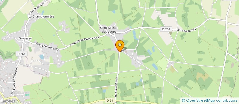 localisation de l'entreprise MONSIEUR PHILIPPE RACHINEL  JULLOUVILLE