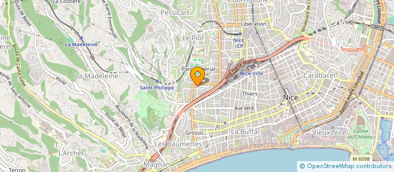 localisation de l'entreprise MONSIEUR PHILIPPE RAFFAELLI à NICE