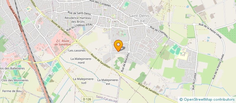localisation de l'entreprise MONSIEUR PHILIPPE RAGO à SAINT-DENIS-EN-VAL