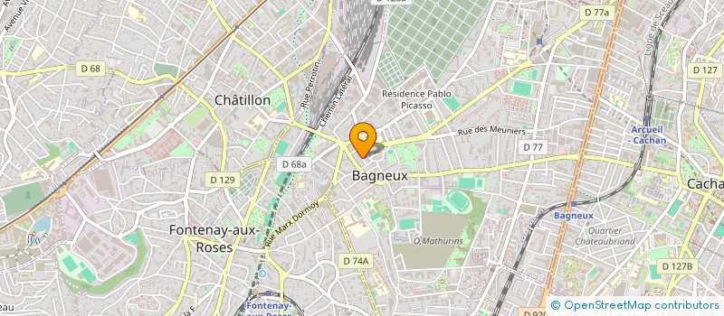 localisation de l'entreprise MONSIEUR PHILIPPE RAGOT à BAGNEUX