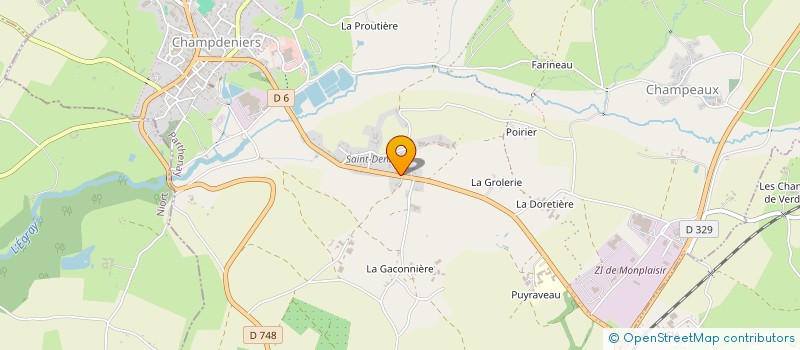 localisation de l'entreprise MONSIEUR PHILIPPE RAGUENAULT  CHAMPDENIERS