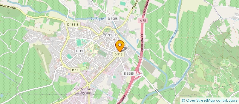 localisation de l'entreprise MONSIEUR PHILIPPE RAGUEZ à PEZENAS