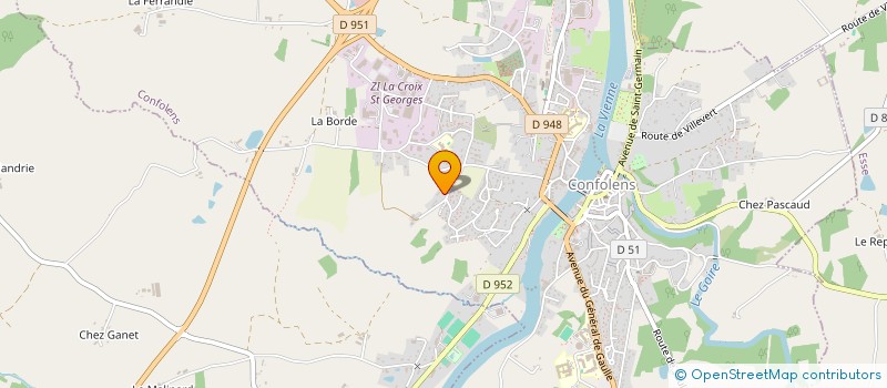 localisation de l'entreprise MONSIEUR PHILIPPE RAINAUD à CONFOLENS