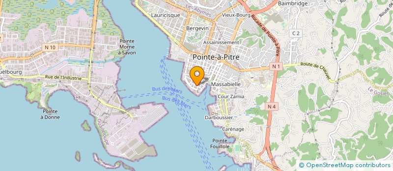 localisation de l'entreprise MONSIEUR PHILIPPE RAMADE à POINTE A PITRE