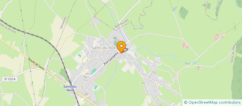 localisation de l'entreprise MONSIEUR PHILIPPE RAMEAUX  SAINS-DU-NORD