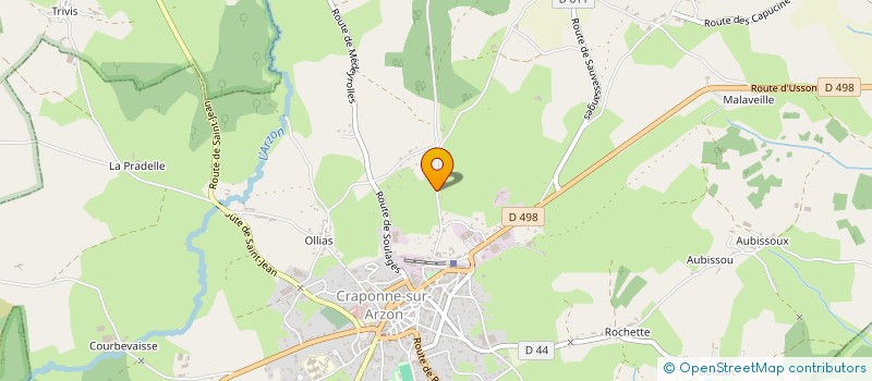 localisation de l'entreprise MONSIEUR PHILIPPE RAMIN à CRAPONNE-SUR-ARZON