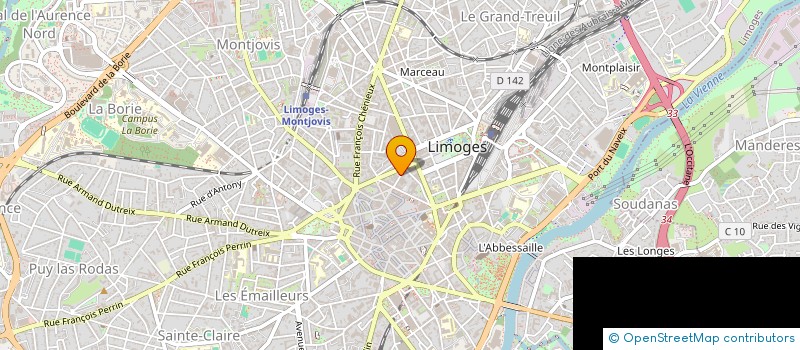 localisation de l'entreprise MONSIEUR PHILIPPE RANDONNEIX à LIMOGES