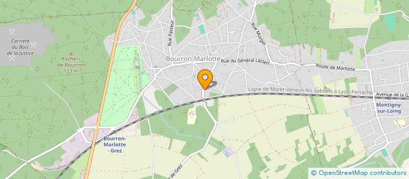 localisation de l'entreprise MONSIEUR PHILIPPE RANFAING à BOURRON-MARLOTTE
