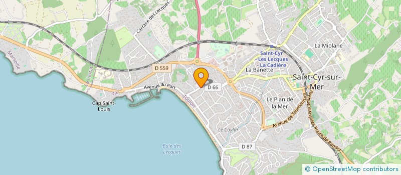 localisation de l'entreprise MONSIEUR PHILIPPE RANGER à SAINT-CYR-SUR-MER