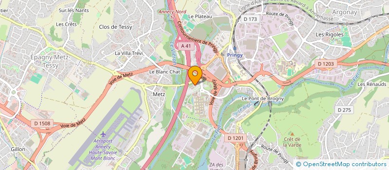 localisation de l'entreprise MONSIEUR PHILIPPE RANNOU  EPAGNY METZ-TESSY