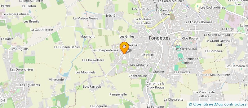 localisation de l'entreprise MONSIEUR PHILIPPE RAPAUD à FONDETTES