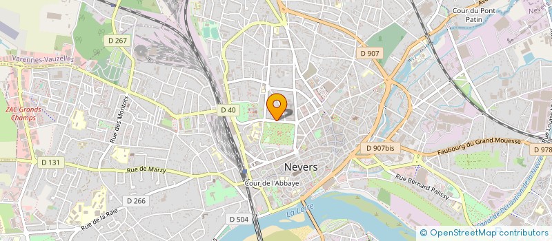 localisation de l'entreprise MONSIEUR PHILIPPE RATEAU à NEVERS