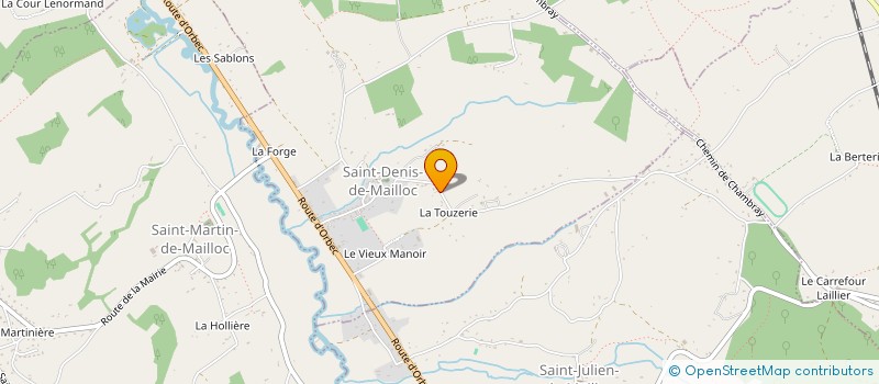 localisation de l'entreprise MONSIEUR PHILIPPE RATEL  SAINT-DENIS-DE-MAILLOC