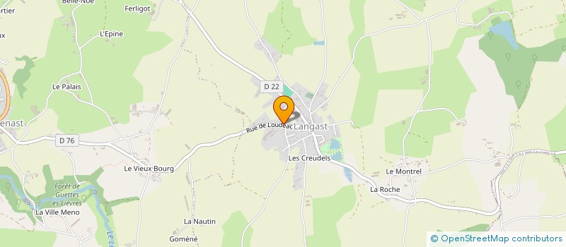 localisation de l'entreprise MONSIEUR PHILIPPE RAULET  PLOUGUENAST-LANGAST