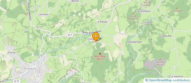 localisation de l'entreprise MONSIEUR PHILIPPE RAYNAUD  ROSIERES