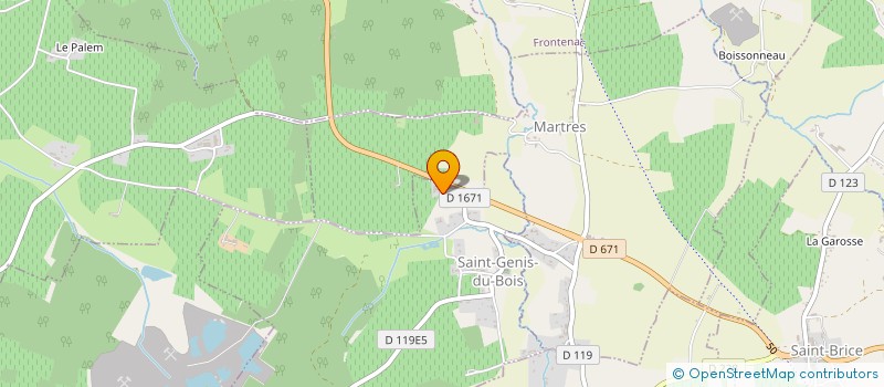 localisation de l'entreprise MONSIEUR PHILIPPE RAYNE  SAINT-GENIS-DU-BOIS