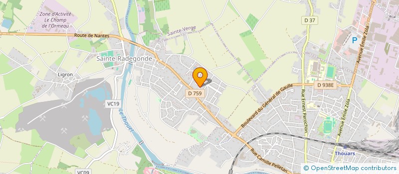 localisation de l'entreprise MONSIEUR PHILIPPE REBECHAUD  THOUARS