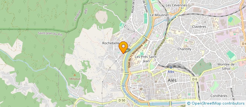 localisation de l'entreprise MONSIEUR PHILIPPE REBOUL à ALES