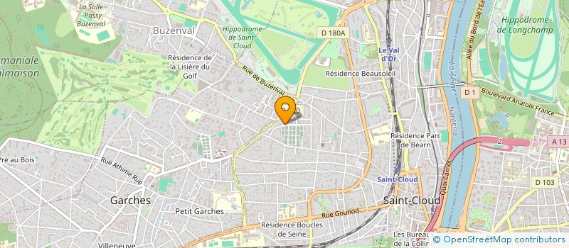 localisation de l'entreprise MONSIEUR PHILIPPE REBUT à SAINT-CLOUD