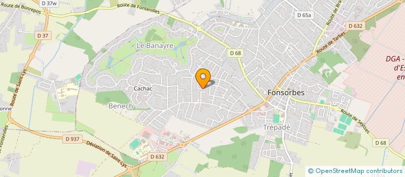 localisation de l'entreprise MONSIEUR PHILIPPE RECALDINI  FONSORBES