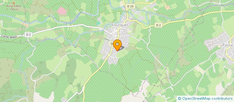 localisation de l'entreprise MONSIEUR PHILIPPE REDONNET  FOURQUES