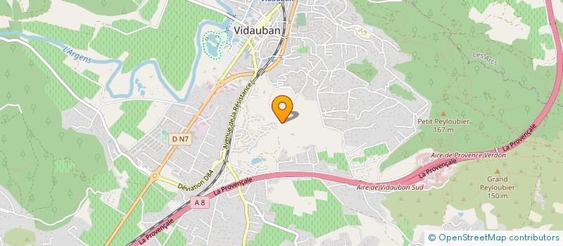 localisation de l'entreprise MONSIEUR PHILIPPE REGNIER  VIDAUBAN