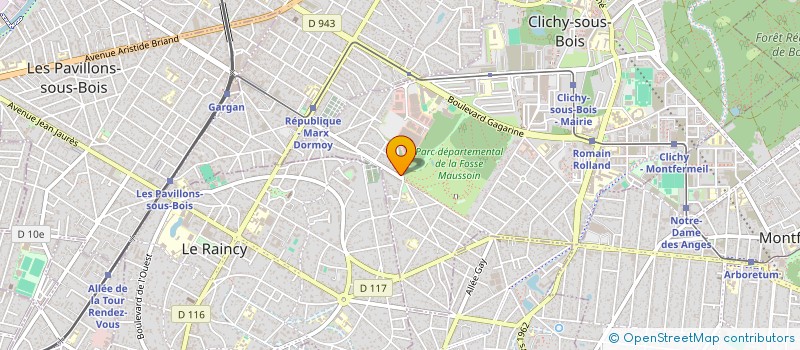 localisation de l'entreprise MONSIEUR PHILIPPE REINHARD à CLICHY-SOUS-BOIS