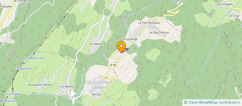 localisation de l'entreprise MONSIEUR PHILIPPE RELLIER à LES AVANCHERS-VALMOREL