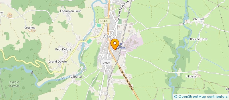 localisation de l'entreprise MONSIEUR PHILIPPE RENARD  ARLANC