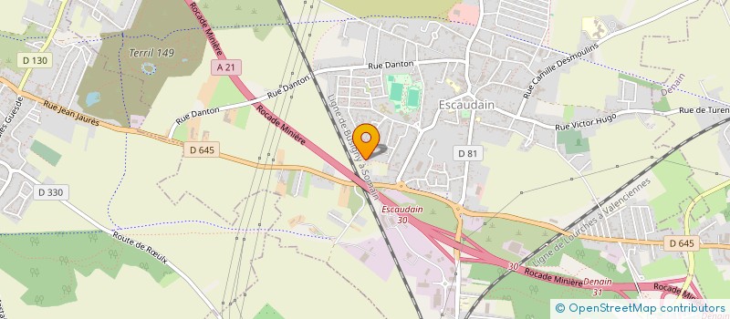 localisation de l'entreprise MONSIEUR PHILIPPE RENARD  ESCAUDAIN