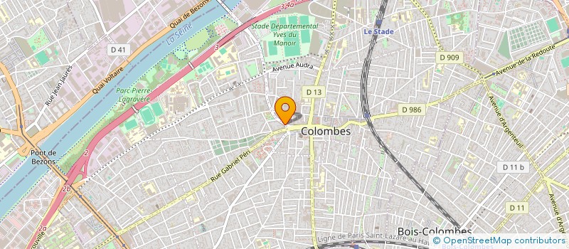 localisation de l'entreprise MONSIEUR PHILIPPE RENFER à COLOMBES
