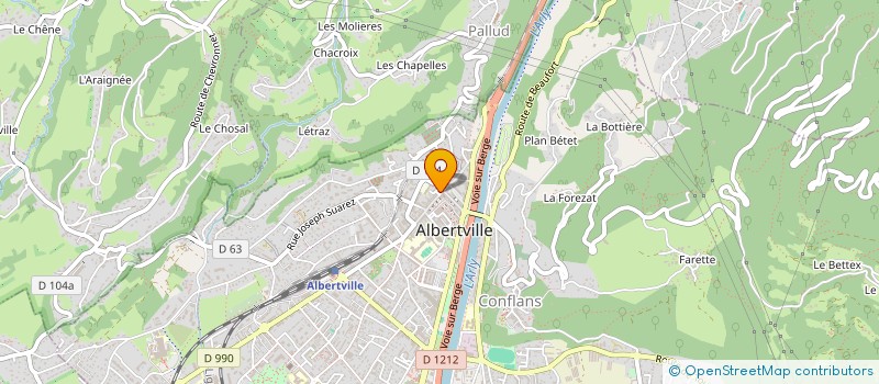 localisation de l'entreprise MONSIEUR PHILIPPE REY  ALBERTVILLE