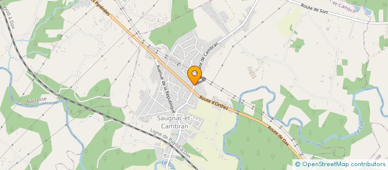localisation de l'entreprise MONSIEUR PHILIPPE REY  SAUGNAC-ET-CAMBRAN