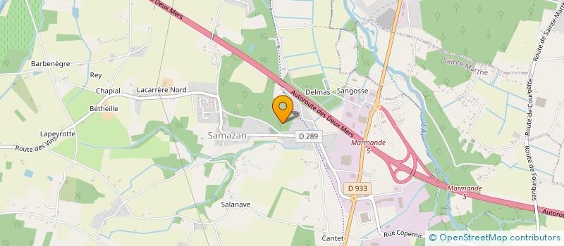 localisation de l'entreprise MONSIEUR PHILIPPE RIBAULT  SAMAZAN