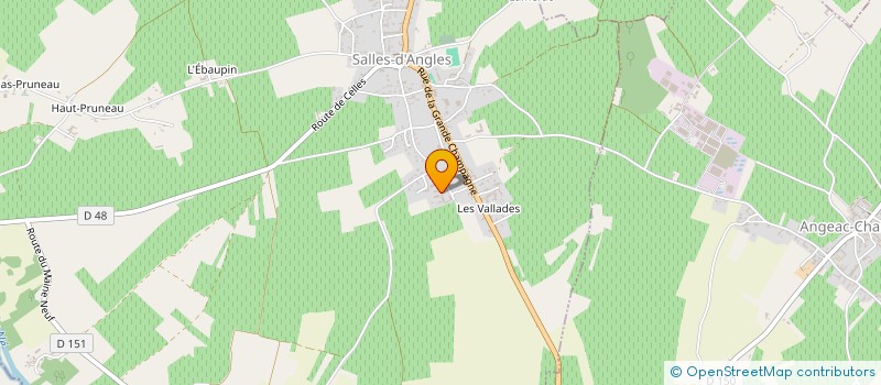 localisation de l'entreprise MONSIEUR PHILIPPE RIBEYROL  SALLES-D'ANGLES