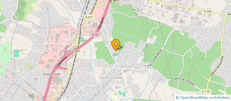 localisation de l'entreprise MONSIEUR PHILIPPE RICCI  SAINTE-EULALIE