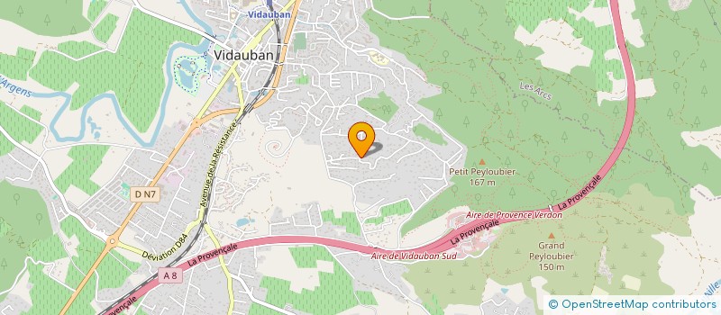 localisation de l'entreprise MONSIEUR PHILIPPE RICHARD  VIDAUBAN