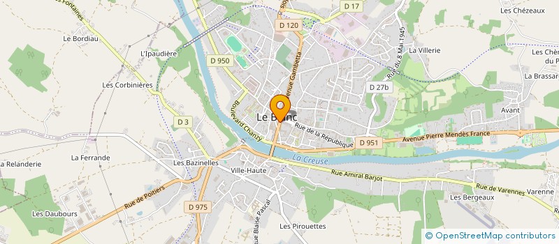 localisation de l'entreprise MONSIEUR PHILIPPE RICHARD à LE BLANC