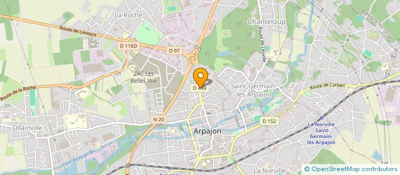 localisation de l'entreprise MONSIEUR PHILIPPE RICHARD  ARPAJON