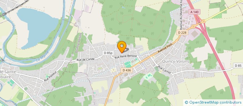 localisation de l'entreprise MONSIEUR PHILIPPE RICHARD  QUINCY-VOISINS