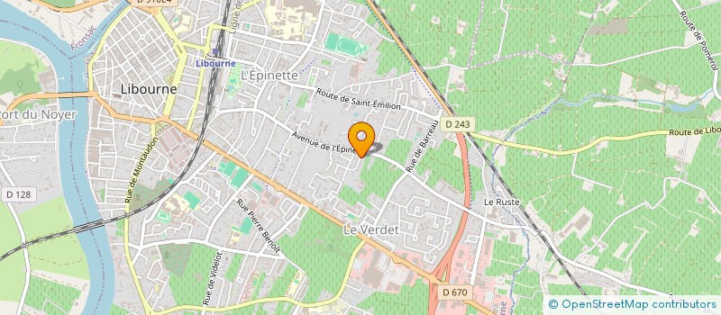 localisation de l'entreprise MONSIEUR PHILIPPE RIGAL à LIBOURNE