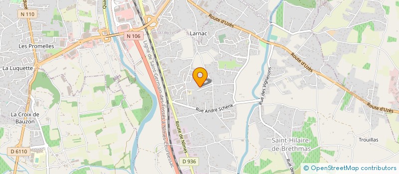 localisation de l'entreprise MONSIEUR PHILIPPE RIGAUD  SAINT-HILAIRE-DE-BRETHMAS