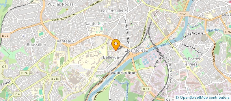 localisation de l'entreprise MONSIEUR PHILIPPE RIGONDAUD à LIMOGES