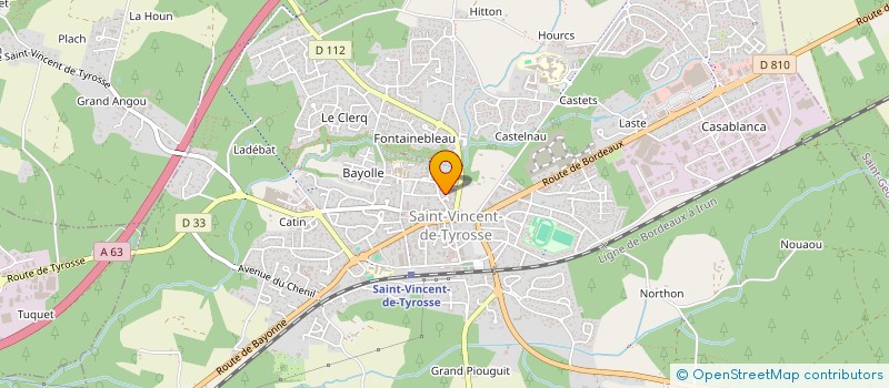 localisation de l'entreprise MONSIEUR PHILIPPE RIGUET  SAINT-VINCENT-DE-TYROSSE