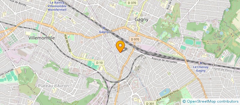 localisation de l'entreprise MONSIEUR PHILIPPE RILLON à GAGNY