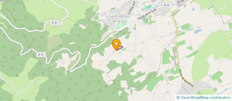 localisation de l'entreprise MONSIEUR PHILIPPE RIOU  SAINT-ALBAN-LES-EAUX