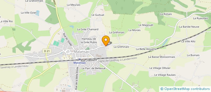 localisation de l'entreprise MONSIEUR PHILIPPE RIPOT  MALANSAC