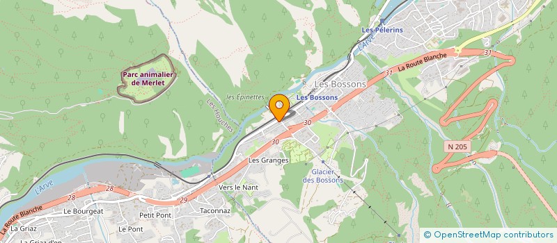 localisation de l'entreprise MONSIEUR PHILIPPE RIQUIER  CHAMONIX-MONT-BLANC