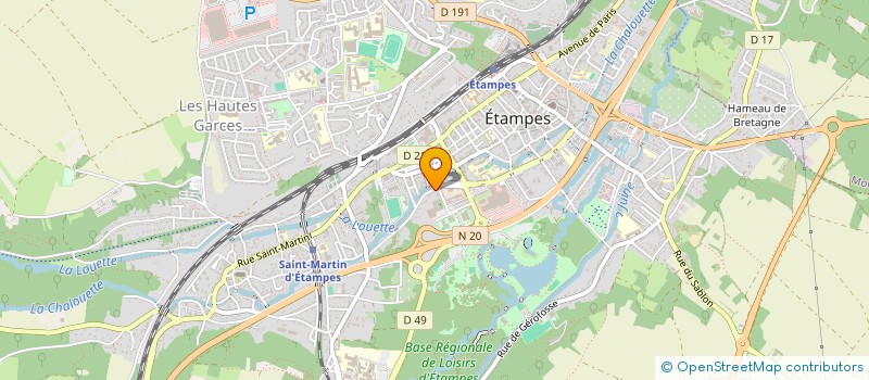 localisation de l'entreprise MONSIEUR PHILIPPE RIVIERE à ETAMPES